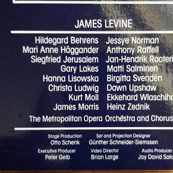 James Levine The Metropolitan Opera video set - Picture 3 of 5